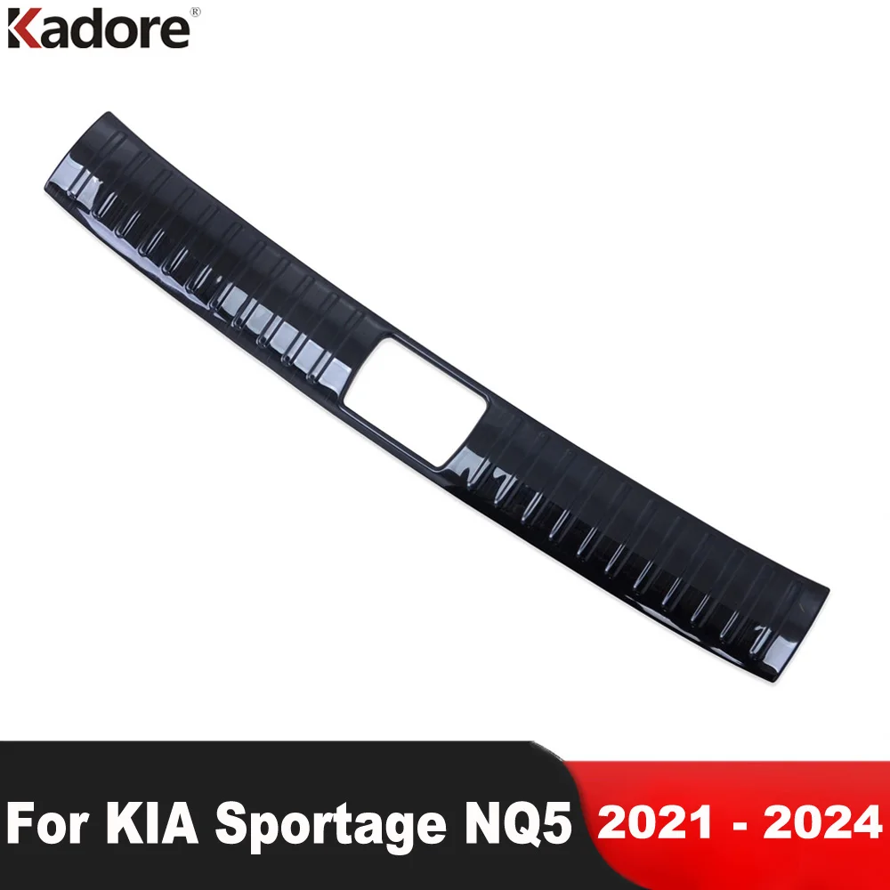 For KIA Sportage NQ5 2021 2022 2023 2024 Car Rear Trunk Bumper Cover Trim Tail Gate Door Sill Plate Protector Guard Accessories