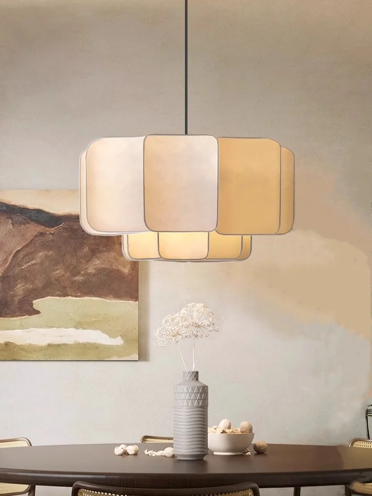 

Nordic Wabi Sabi Stair Bar Pendant Lights Ceiling Chandelier Living Room Bedroom Lustre Lighting Decoration Home Lamps Fixtures