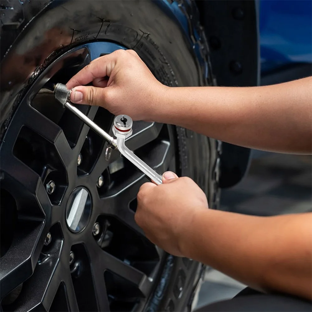 

2pcs Tire Valve Stems Tubeless Metal Valve Nozzles For Truck Bus Motorcycle Repair Maintenance Replacement Tool Part