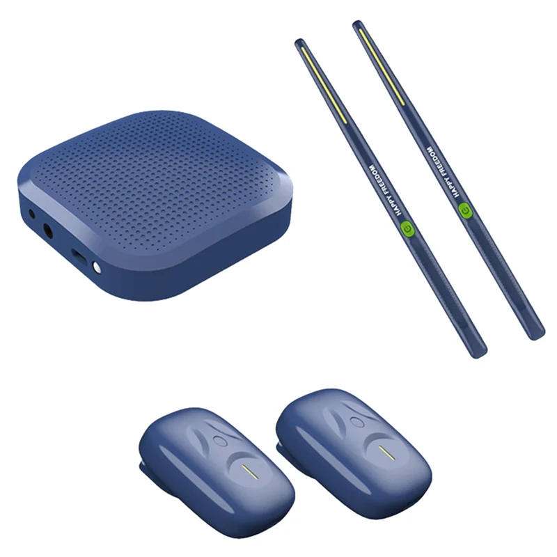 

ABJM-Professional Virtual Electric Air Drum Set Portable Electronic Virtual Air Drum Drumsticks Pedals For Beginners Children