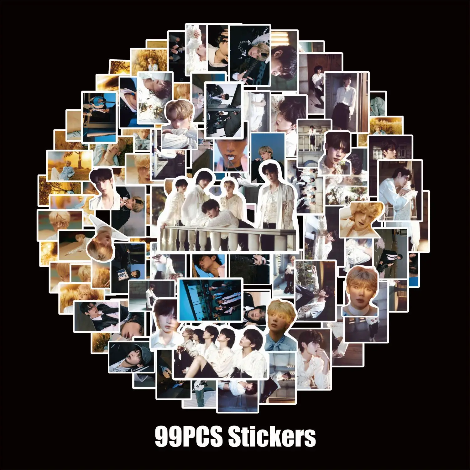 99pcs Kpop Stickers Waterproof Stickers Pack minisode 3 Album Photocard Label Stickers New Album Photo Stickers Decors