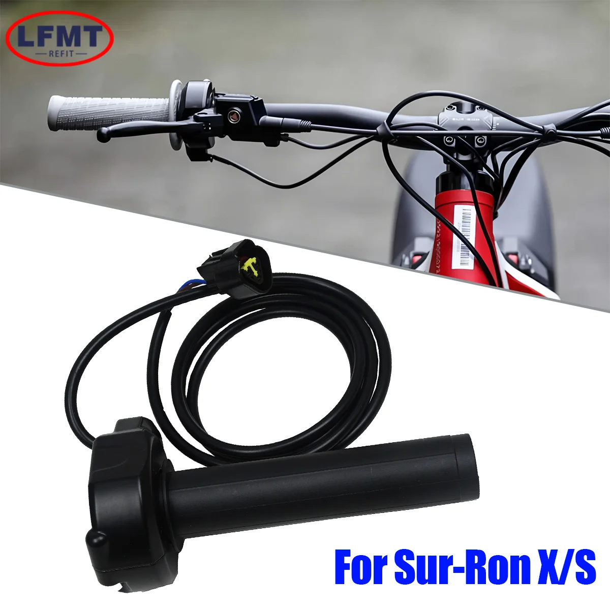 AliExpress NONE Throttle Turn Grip Handlebar Accelerated Handle For Surron Light Bee X Light Bee S Electric Dirt Bike Motorcycle Accessories
