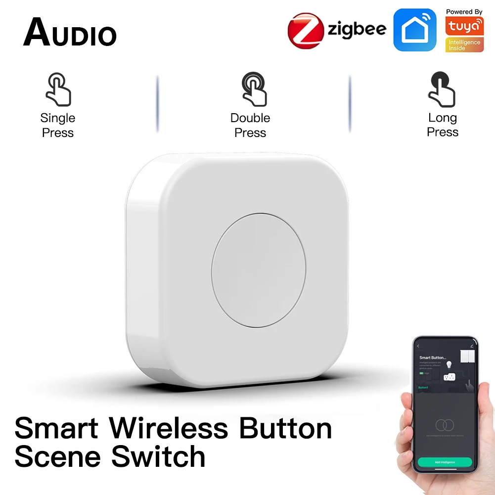 Tuya ZigBee Button Smart Scene Switch Multi-scene Linkage telecomando Wireless Intelligent Smart Home Zigbee Gateway bisogno