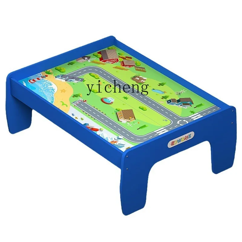 

ZK Children's Toys Building Table Boys and Girls Puzzle Game Study Table Playground Handmade Table