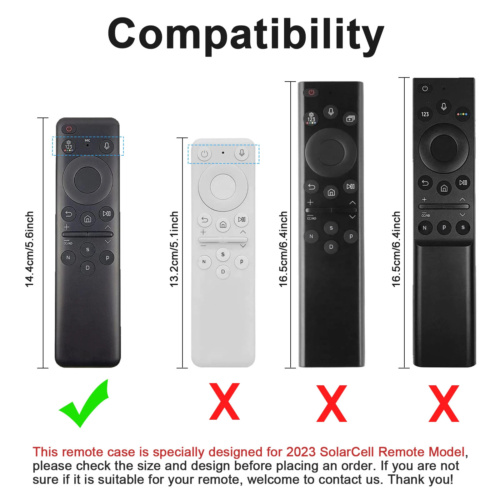 Protective Silicone Remote Case Use for Samsung 2023 Home Smart TV Voice Remote Control BN59-01432J TM2360F Series Sheath Cover