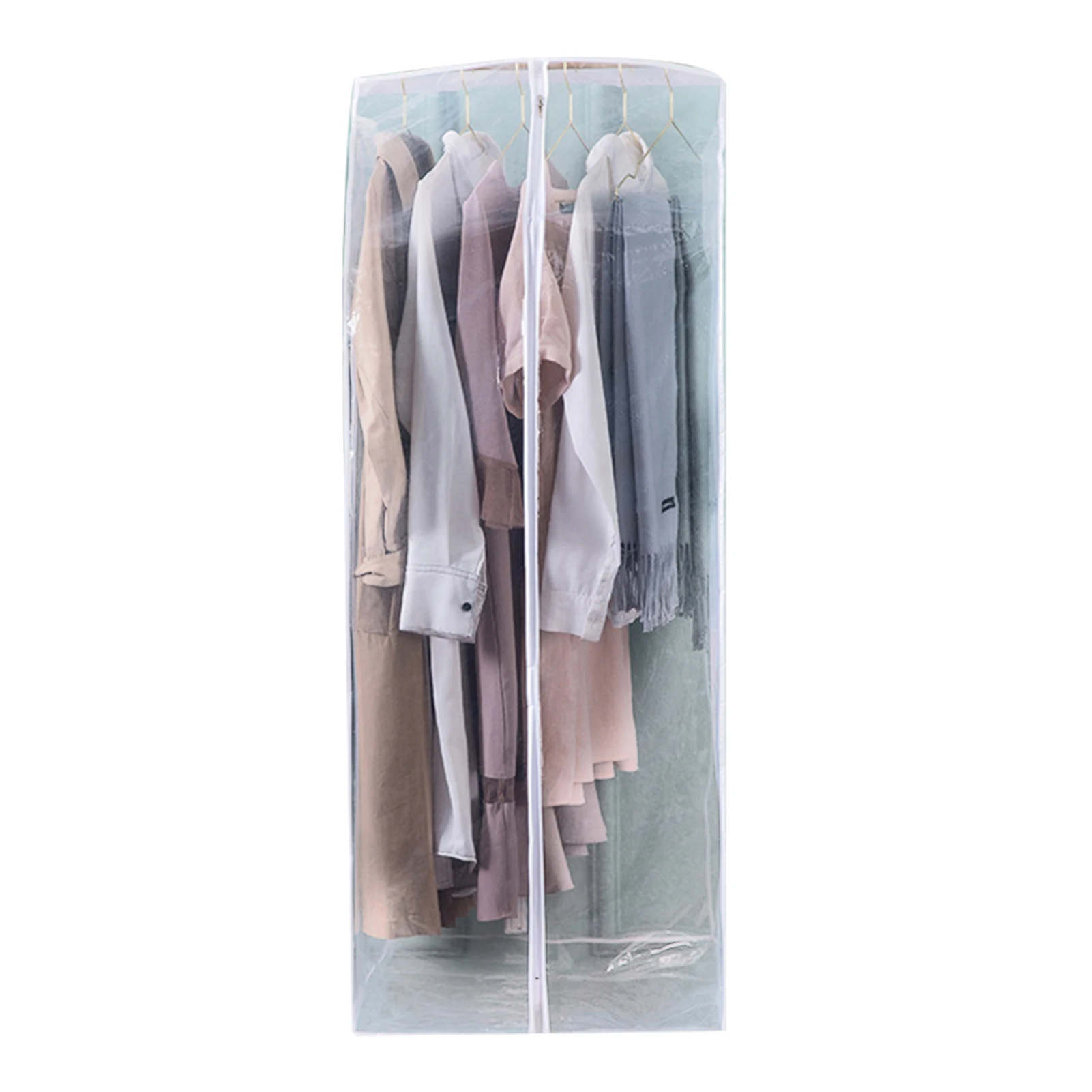 Transparent Hanging Garment Bag Multipurpose Wardrobe Clothing Dustproof Cover Large Capacity Clothes Storage Bag