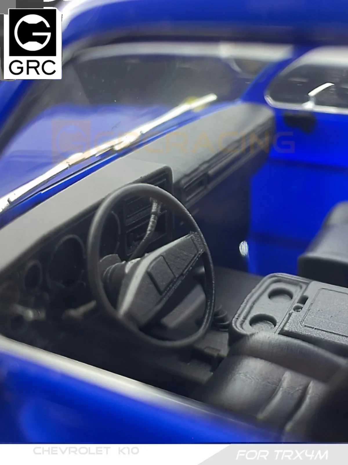 GRC Interior / Dashboard / Seat / W/Cooling Fan 3D Printed for TRX4M K10 / TRX4MT K10 Upgrade Option Parts #G181W