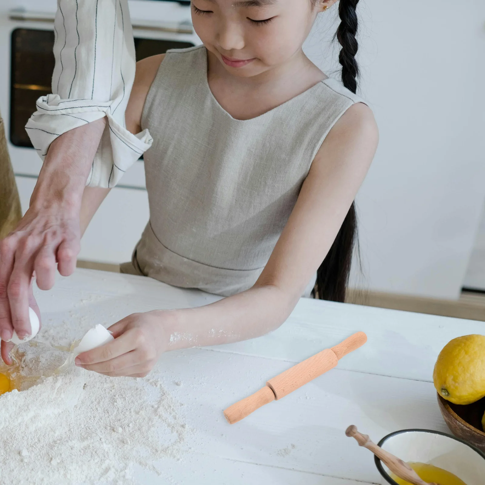 

Small Wooden Roller 23cm Mini Kid Bake Craft Tool Smooth Surface Versatile Baking Projects