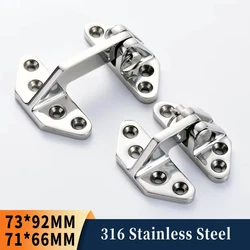 Marine Hinge Yacht Boat Hardware 316 Stainless Steel Cast Hinges Mirror Polished Hatch Hinge With Removable Pin