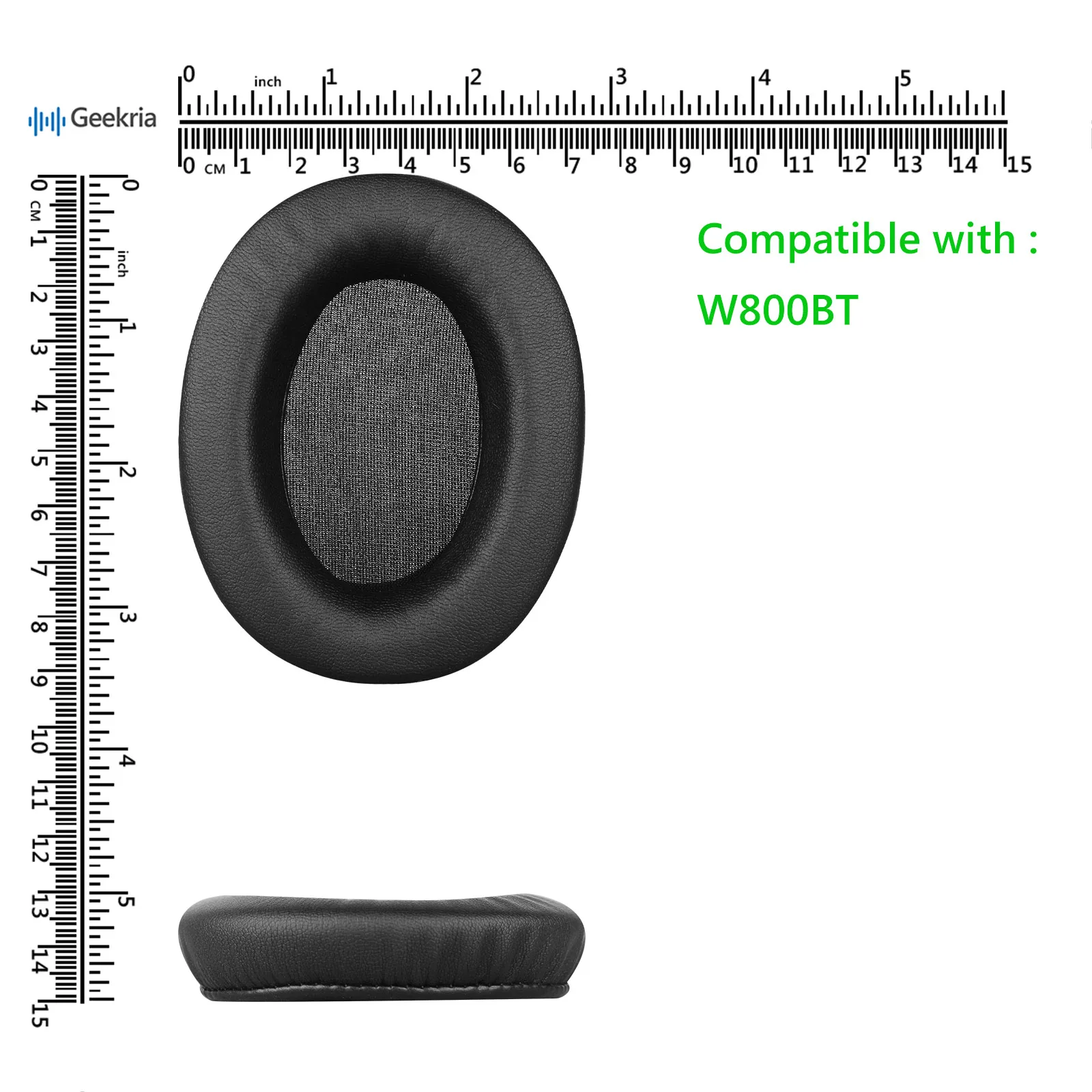 Geekria QuickFit Replacement Ear Pads for Edifier W800BT (CMIIT ID:2019DP1007) Headphones view 6