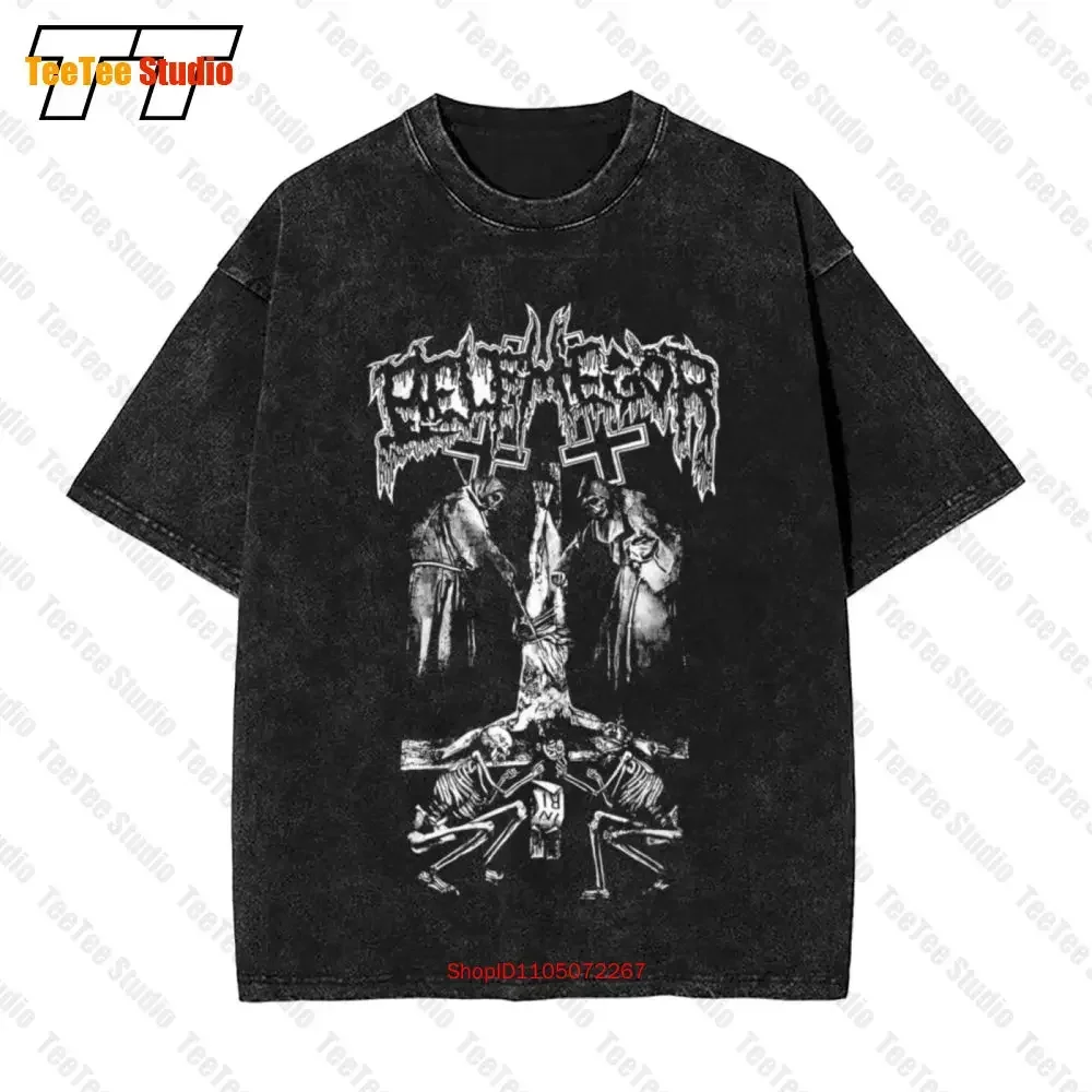 Belphegor Austrian Black Metal Band Death Monk Vintage Oversized T-Shirt A76U