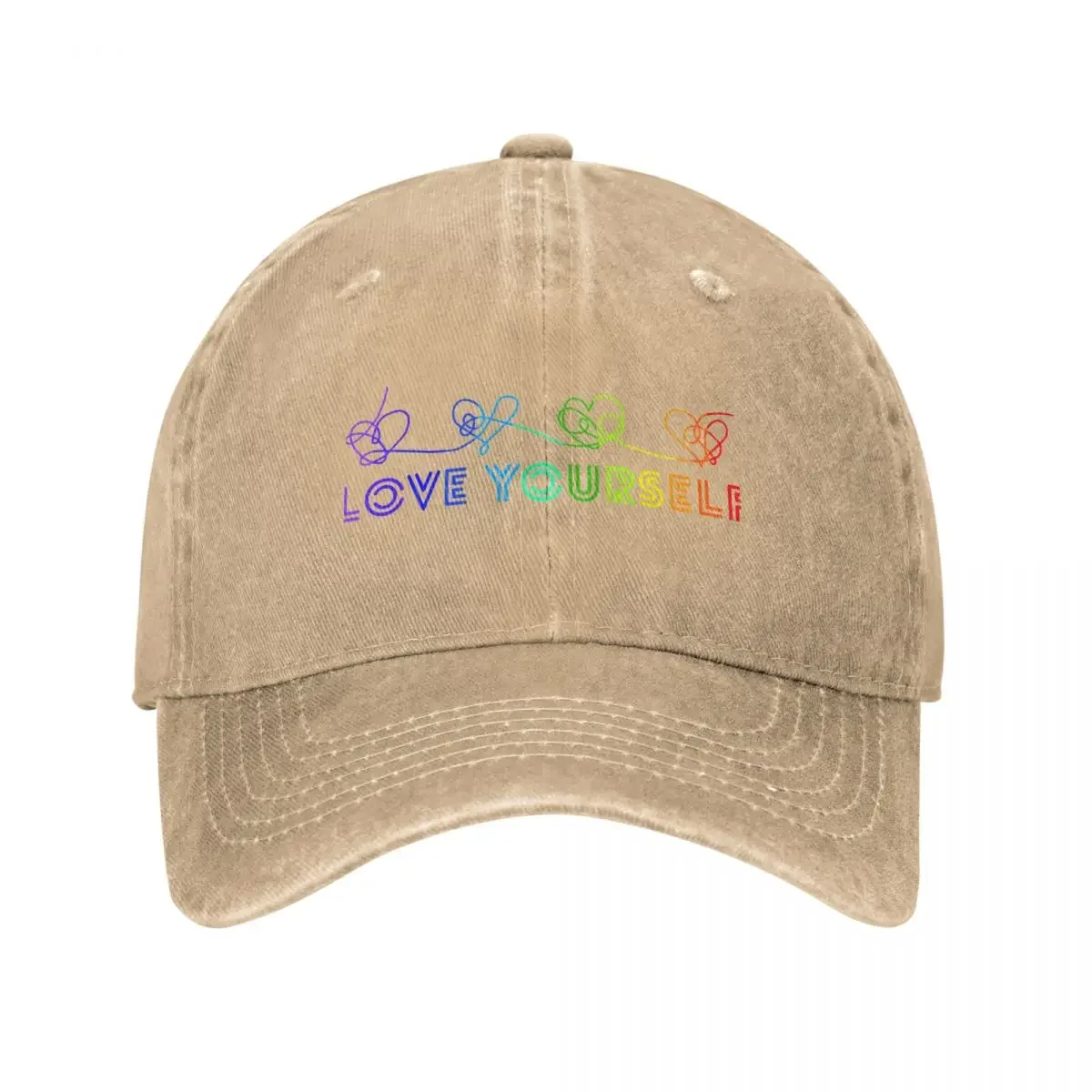 Love yourself tear rainbow Baseball Cap Christmas Hat Designer Hat Hat Baseball Cap Men Women's