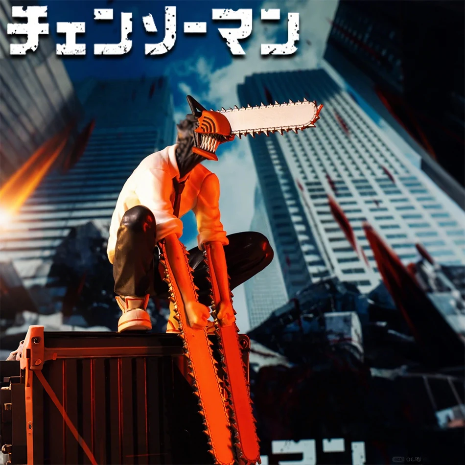 Action Figure Denji Chainsaw Man Noodle Stopper Anime 14cm PVC Estátua Modelo Brinquedo Ornamento de Mesa Coleção Manga Japonês Adulto