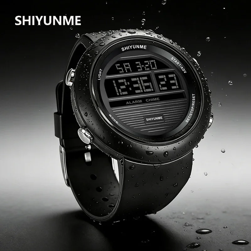 SHIYUNME Fashion Brand G-Style Electronic Wristwatch 50M Waterproof Luminous LED Analog Digital Outdoor Sport Casual Men's Watch