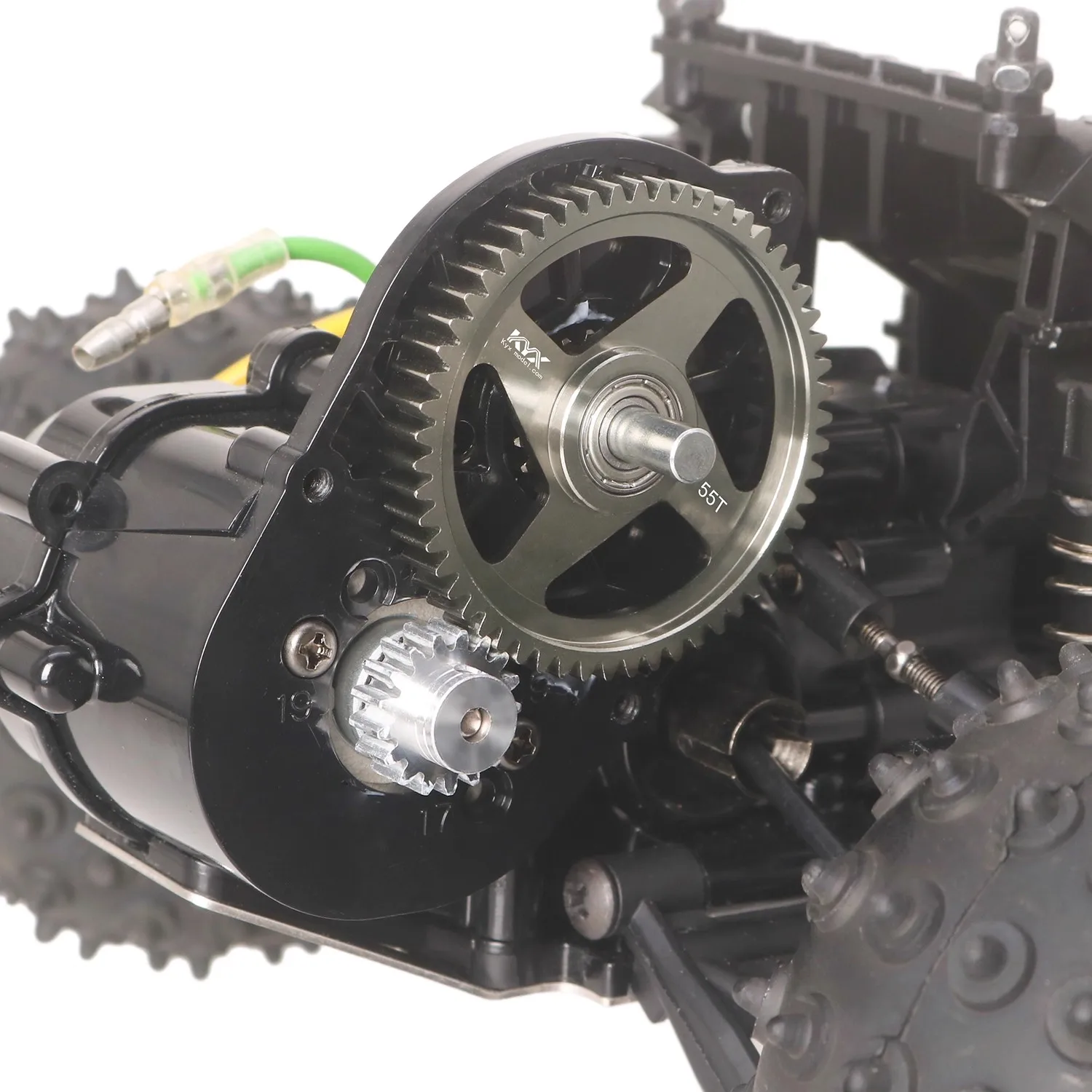 

KYX Metal Gearbox Gear for 1:10 RC Car Electric Buggy Tamiya Fighter NXGEN DT04 58741