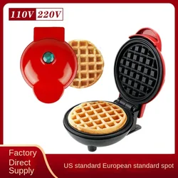 Máquina portátil do waffle do coração do amor mini, Torradeira redonda do sanduíche, Máquina leve do café da manhã do alimento, Waffle em forma de coração