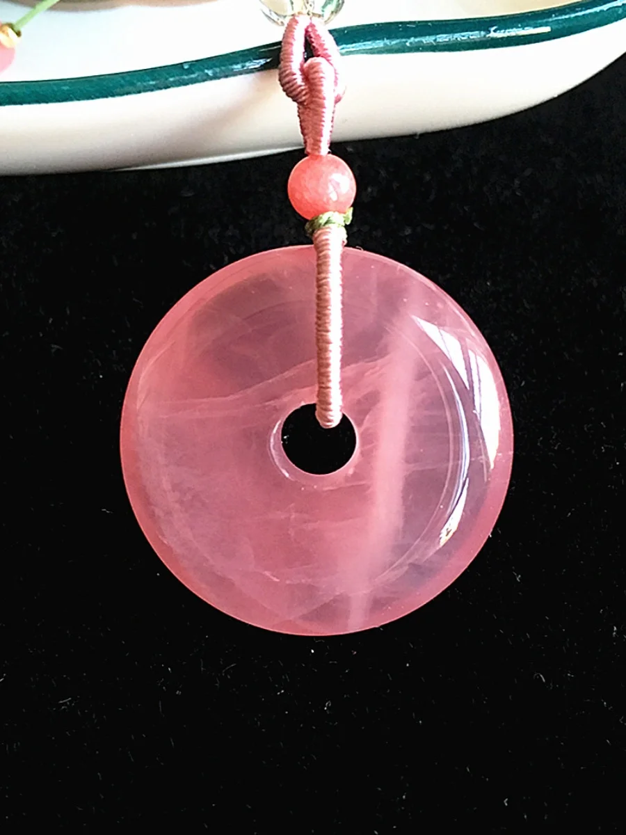 natural-crystal-powder-safe-lock-pendant-couple's-jewelry-pink-fluorite-stone-world-style-out-fashion-accessories