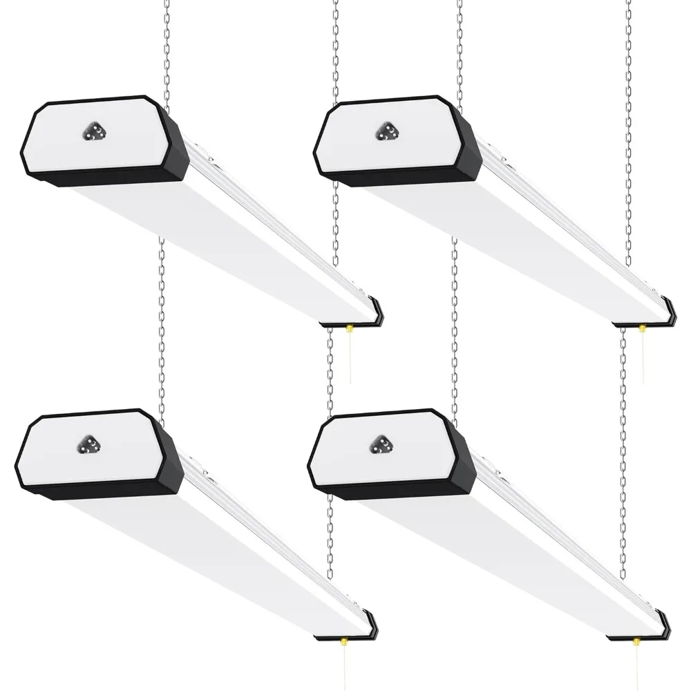 Linkable 120W LED Shop Light, 4 Pack 5000K LED Utility Shop Lights 15,600 LM 3.6FT Plug in Integrated Fixture