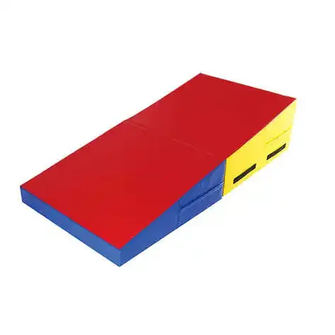 Quality Soft Play Fitness PVC EVA Sponge Sport Fitness Gym Mat Gymnastics Folding Triangle Children Gymnastic Exercise Mats High