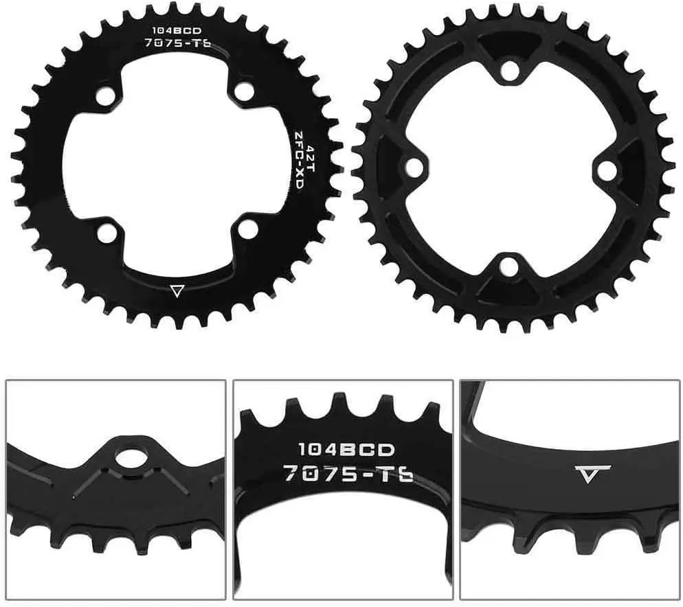 

Bike Chain Ring 42T Narrow Wide Chainring Single Crankset Bicycle Sprocket Wheel