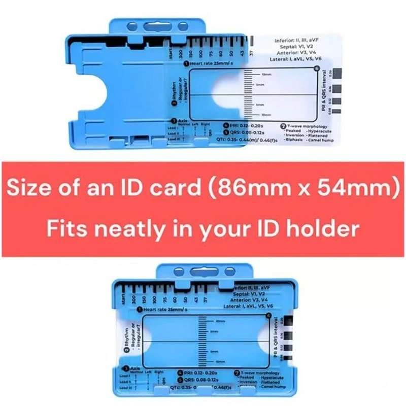   Clinical Electrocardiogram Reference Guide Card For Efficient Heart Data Reading