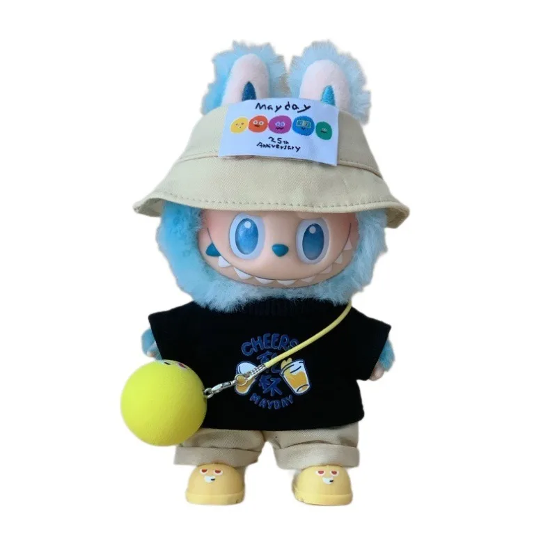 Ubranka dla lalek Labubu o wysokości 17 cm, generacje pierwsza, druga i trzecia, identyczne ubranka dla lalek bawełnianych w stylu Mayday.