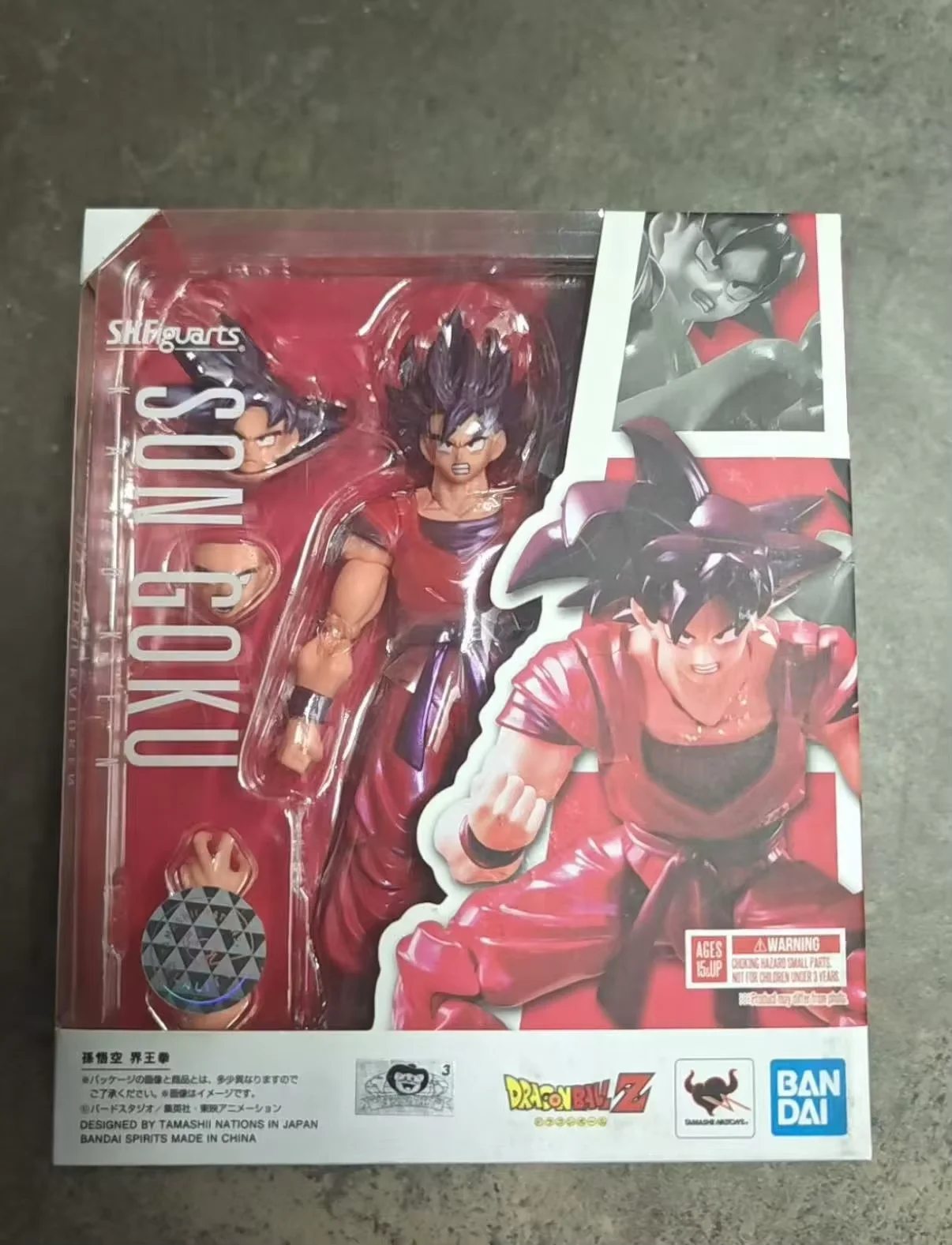 

100% Original Bandai Shf Dragon Ball S.H.Figuarts Son Goku Goku Kaioken 180000 combat power Genuine In Stock Figure Model Toys