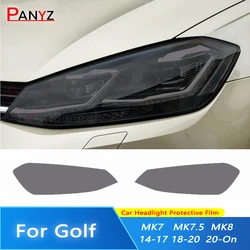 TPU reflektory samochodowe Taillights czarna folia ochronna przezroczysta naklejka remont dla volkswagena VW Golf 7 8 MK7 MK7.5 MK8 2014-2022