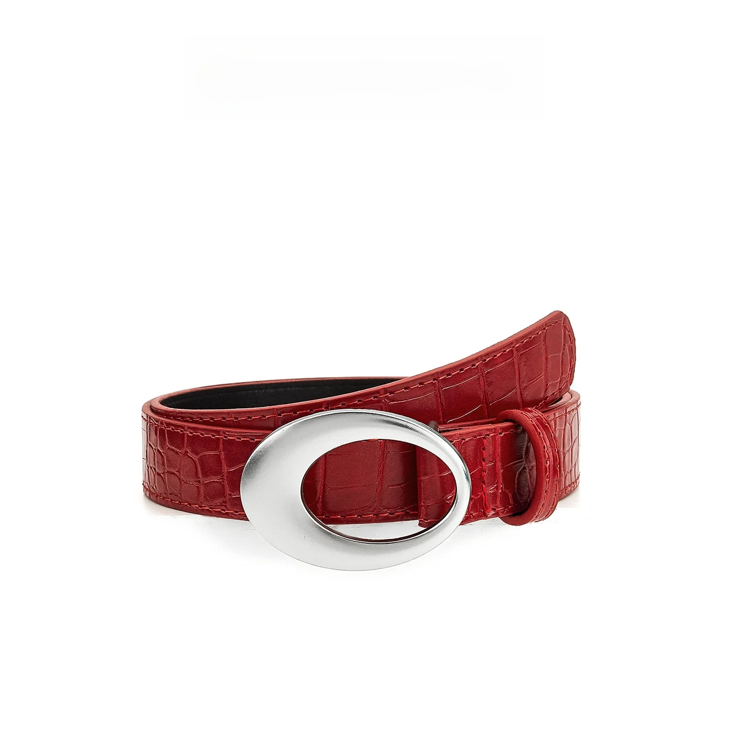 be-yao-original-crocodile-pattern-design-belt-women's-red-sexy-y2k-faion-high-end-feelings-waist-belt-accories