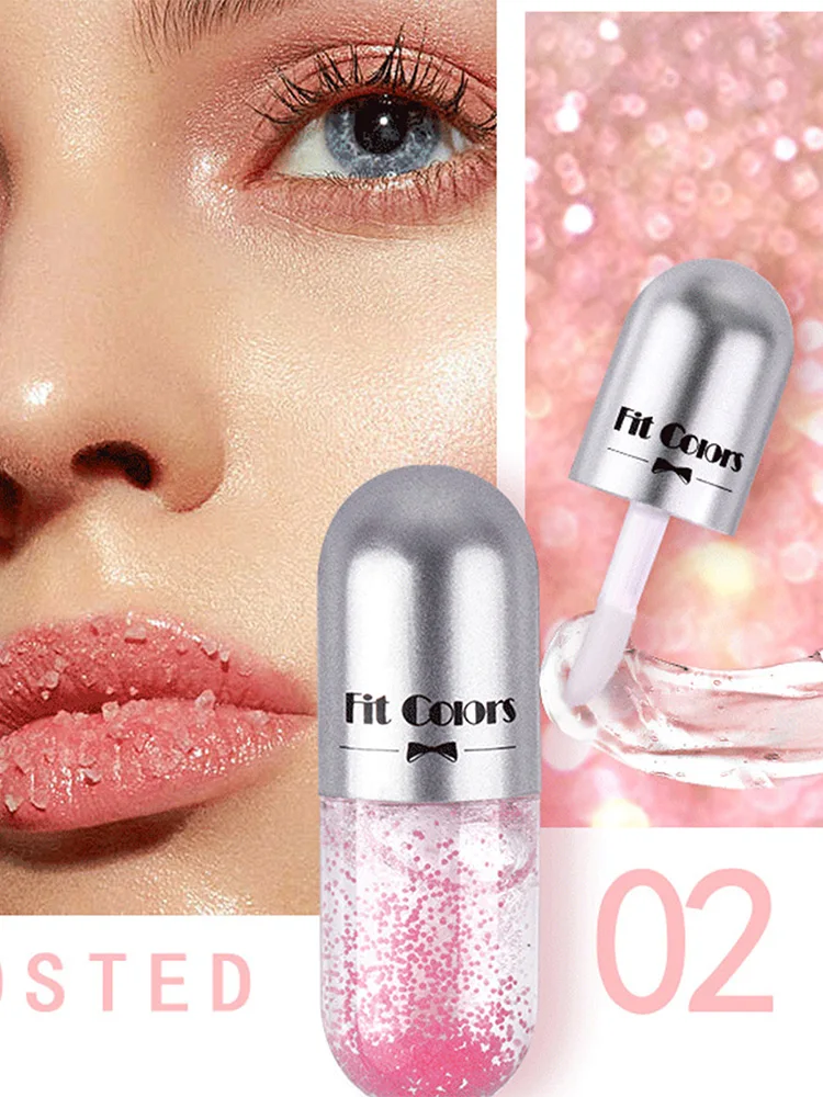 3Pcs Lip Plumper Feuchtigkeitsspendende Peeling Instant Volumising Glitter Glanz Lip Balm Long Lasting Feuchtigkeitscreme Lip Öl Lip Pflege