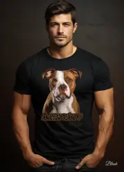 Amstaff-アメリカのTシャツ、テリア、ピットブル