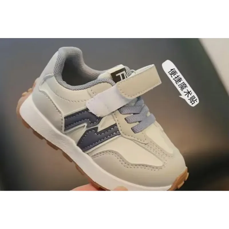 2025 حار بائع ربيع جديد الجلود العلوي أحذية رياضية الاطفال عدم الانزلاق حذاء كاجوال بنين بنات لينة وحيد الطلاب التنس حذاء طفل صغير #6