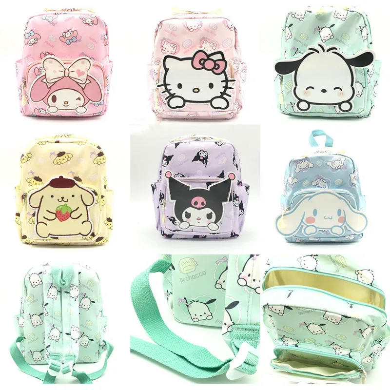 

Новый рюкзак Sanrio Kawaii Mymelody Kuromi Cinnamoroll японская летняя мультяшная детская школьная сумка студент подарок на день рождения