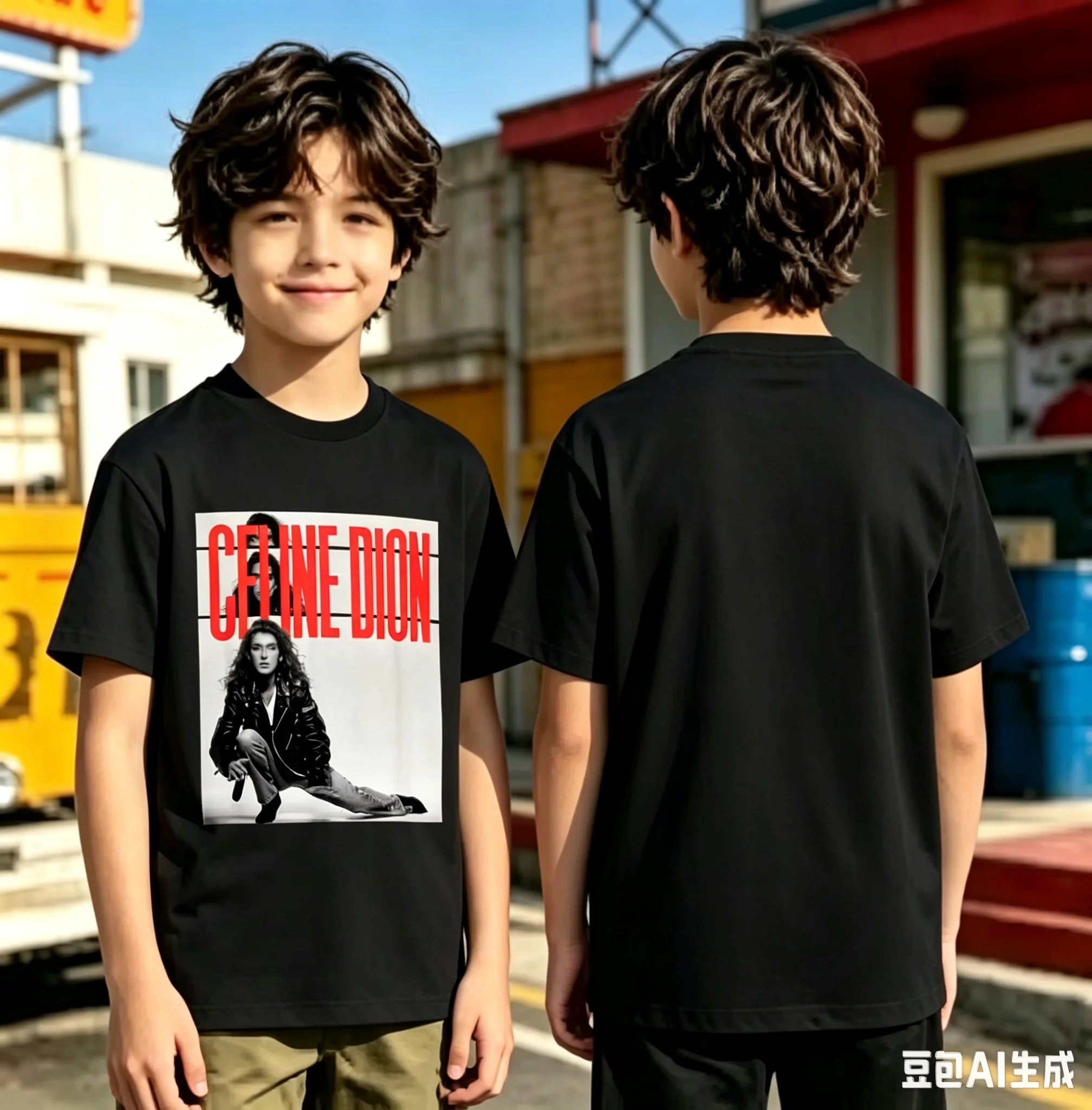 1pc C-Celine Dion Metal Funny Large Printed Cotton T shirt Unisex Men Women Kids Streetwear Casual Vacation Short Sleeve Tops