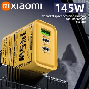 Xiaomi 145W 3-Ports Ultra Fast Tipo-C Tipo-C Gan Charger USB-C QC 3.0 Adaptador de Super Charge para Huawei iPhone Samsung 10 mejores ventas Xiaomi Socket - №10
