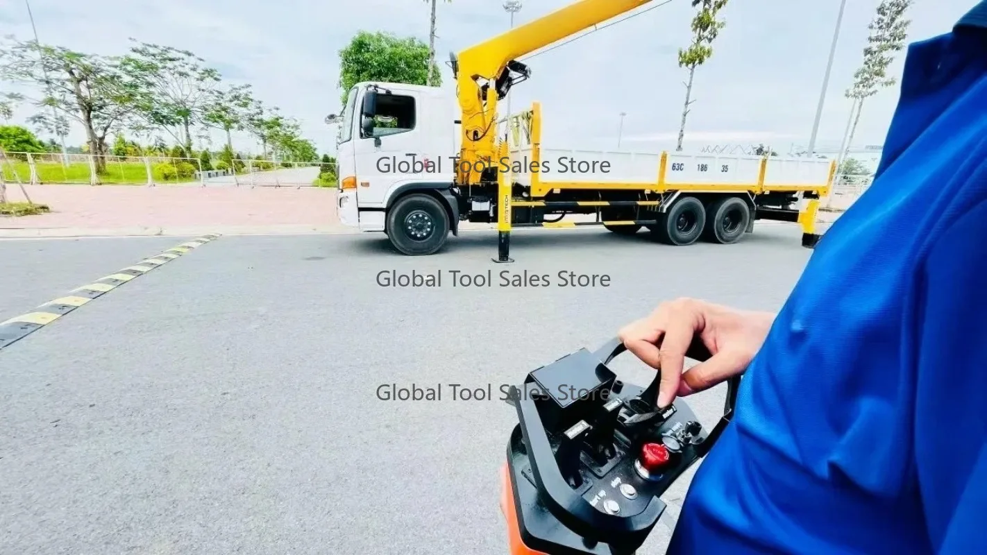 

12-24V Remote Control Hydraulic Valve Joystick – 6 Functions for Truck Crane Weightlifting