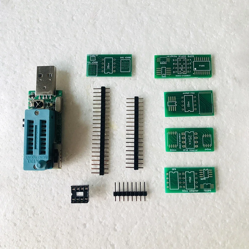 Ch341a programmatore v1.7 1.8v livello del cambio w25q64fw w25q128fw gd25lq64