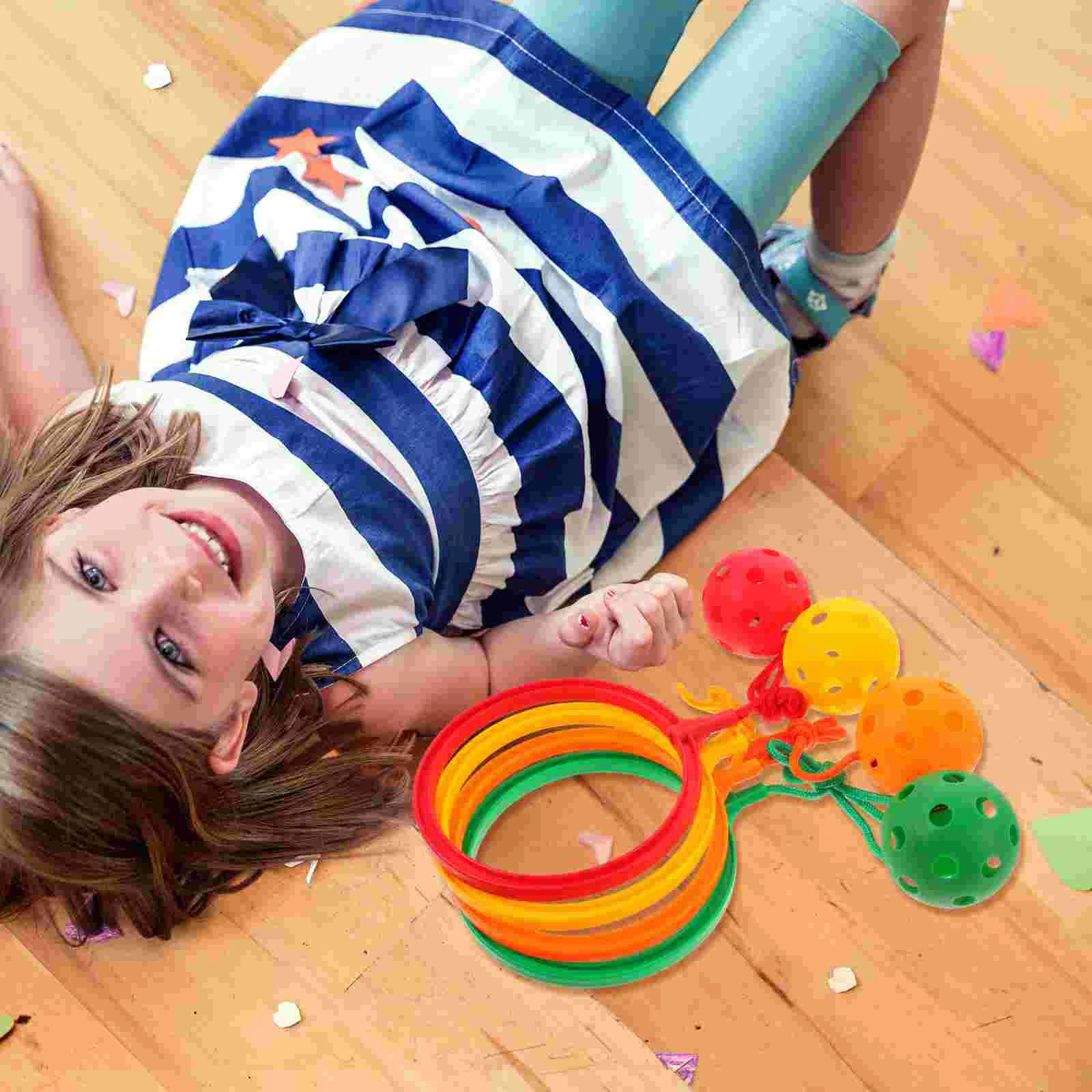 4-teiliger springender Ball für Kinder, einzelner Fuß, der die Wackeln spielt, Schaukel, springender Fitnessring