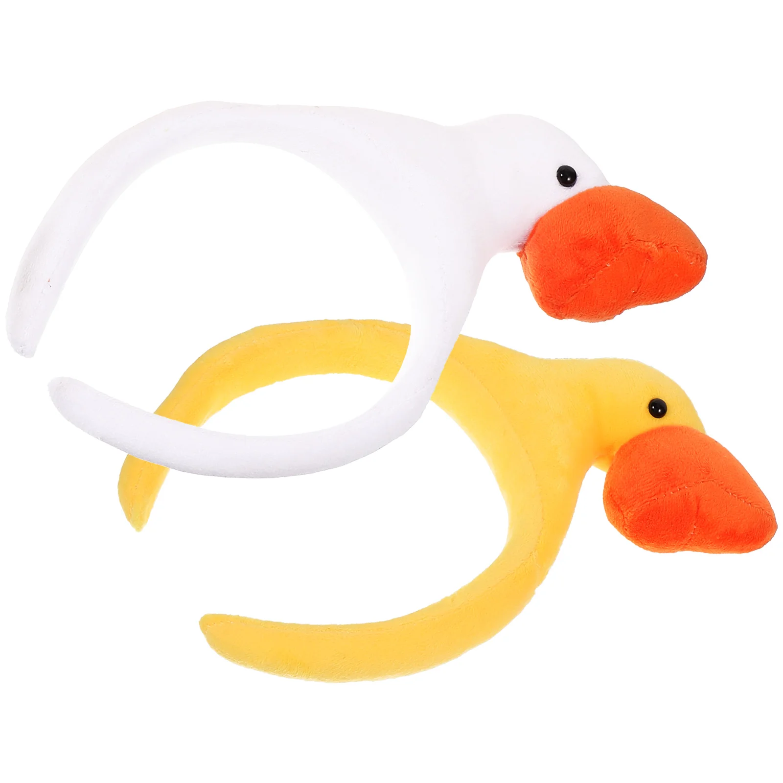 

2 Pcs Animals Halloween Funny Headbands 3d Swan Cute Party Cosplay Hair Accessories Women's