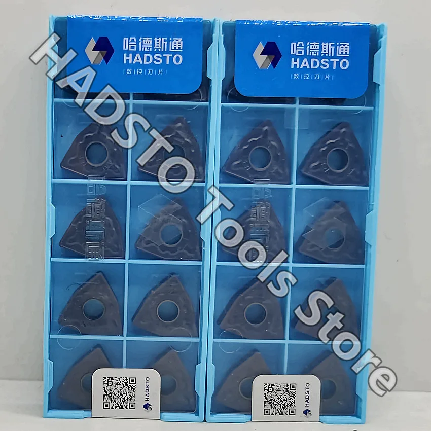 100pcs WNMG080408-BR HS7125 WNMG080408 WNMG432 HADSTO CNC carbide inserts Turning inserts For Steel, Stainless steel, Cast iron