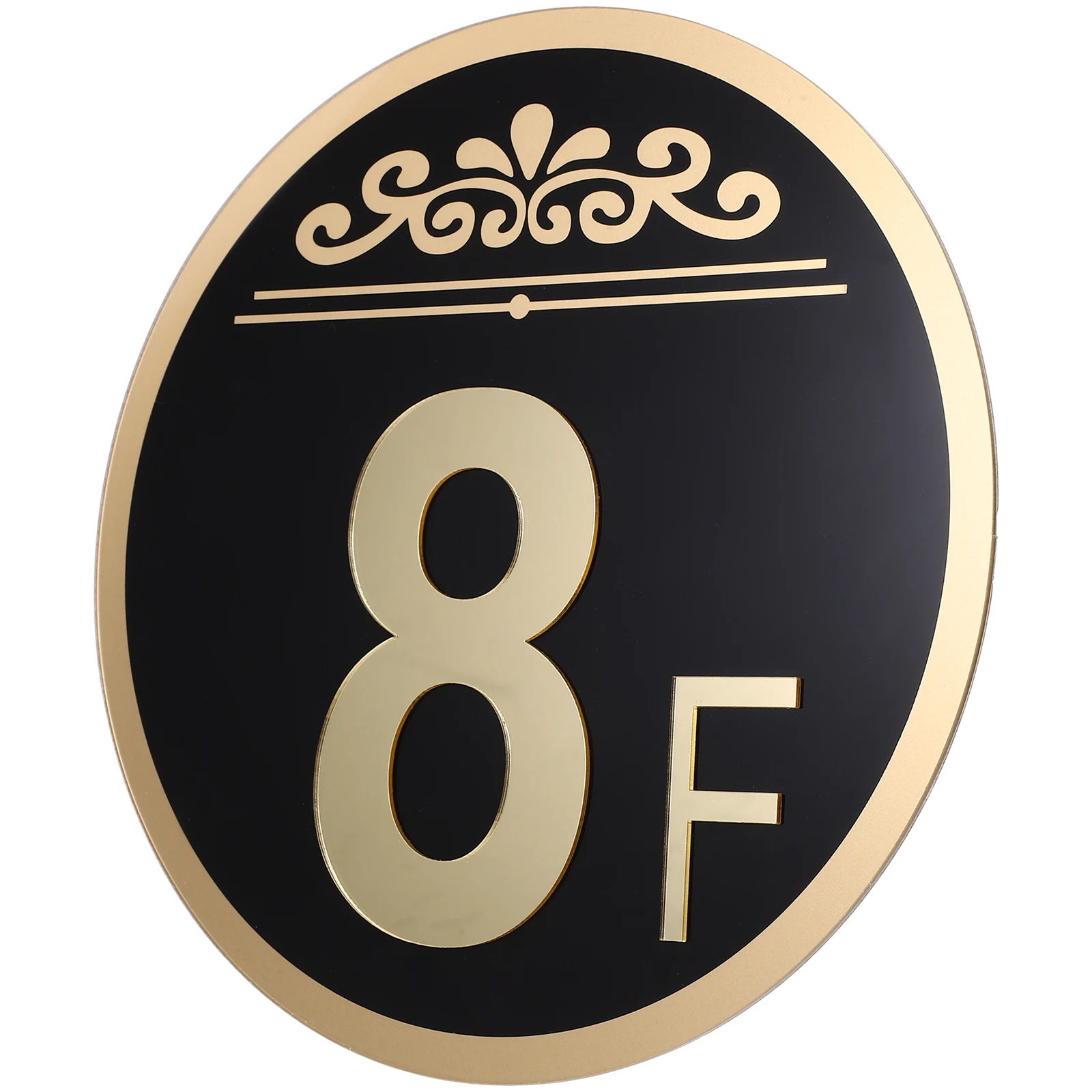 

Elegant Floor Number Weather Resistant Address Sign For Home Office Clear Visible 8F Personalized Number Plate