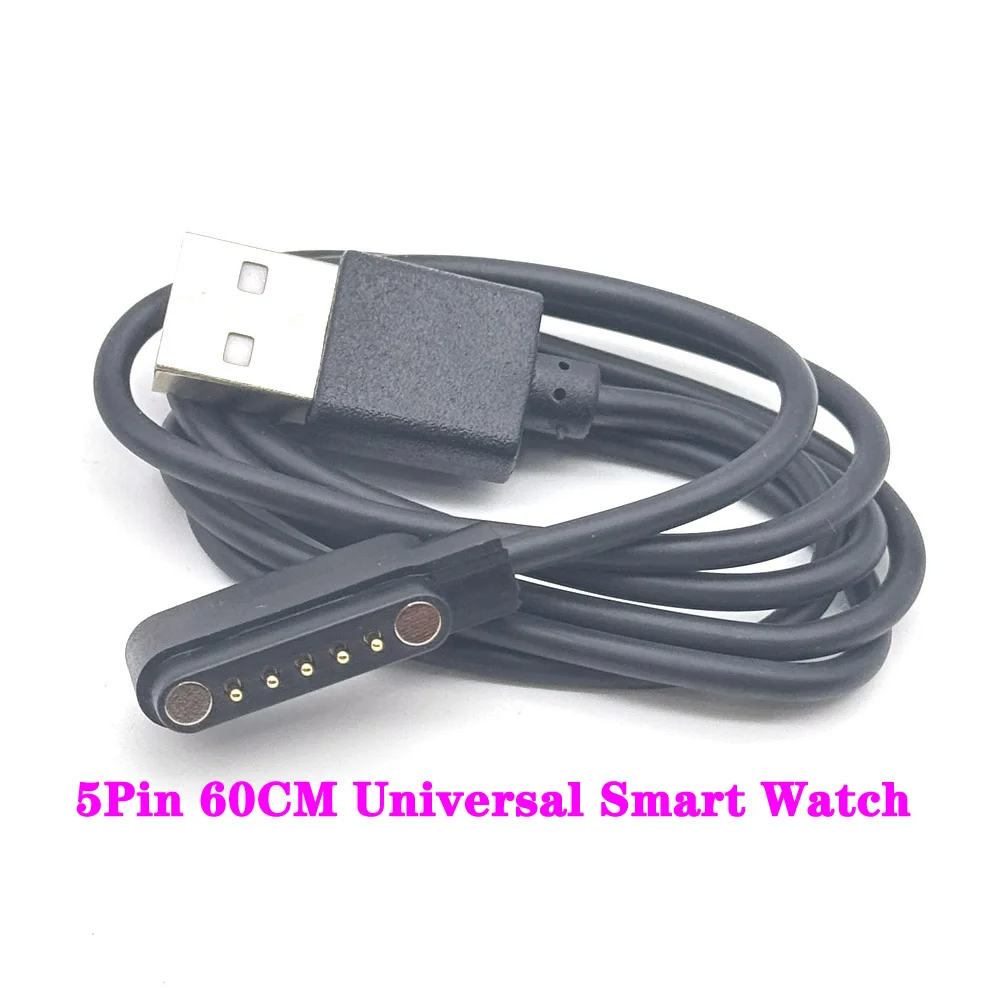 5Pin بوجو كابل مغناطيسي للأطفال ساعة ذكية كابل شحن USB 2.0 كابل شحن ل Q750S T88 A20 A20S TD05 V6G شاحن مغناطيسي