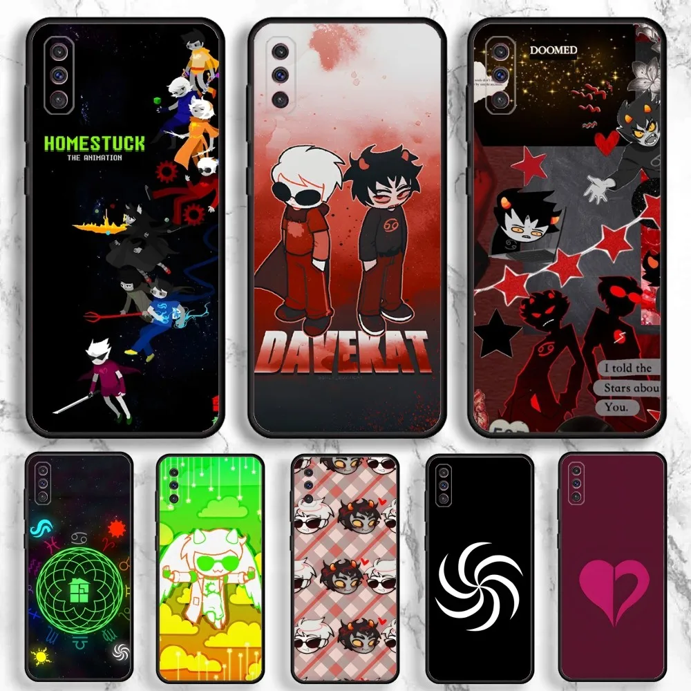 H-Homestuck T-Trolls Phone Case For Samsung Galaxy A13,A21s,A22,A31,A32,A52,A53,A71,A80,A91 Soft Black Phone Cover