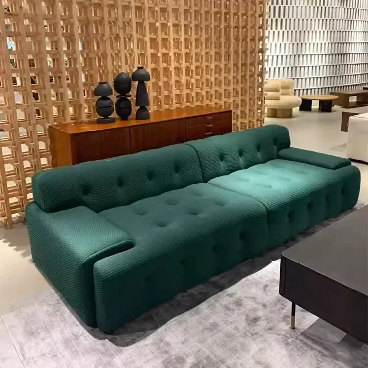 Italian living room minimalist style modern minimalist designer fabric freehand space Nordic small apartment Rochburg sofa