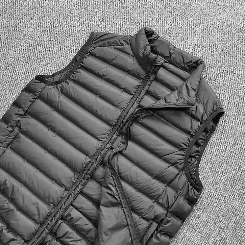 

Пальто Сверхлегкий пуховик без рукавов, ультратонкий теплый легкий пуховик, жилет, зимний мужской жилет на утином пуху, пальто