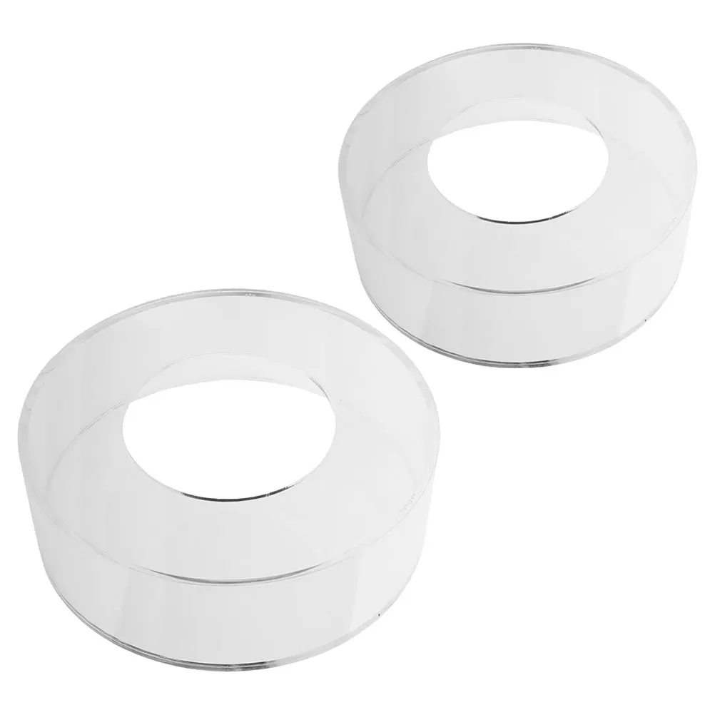 

2pcs Acrylic Cake Stand Round Dessert Holder Transparent Display Fillable Cupcake Cookie Fruit Snack Storage Wedding