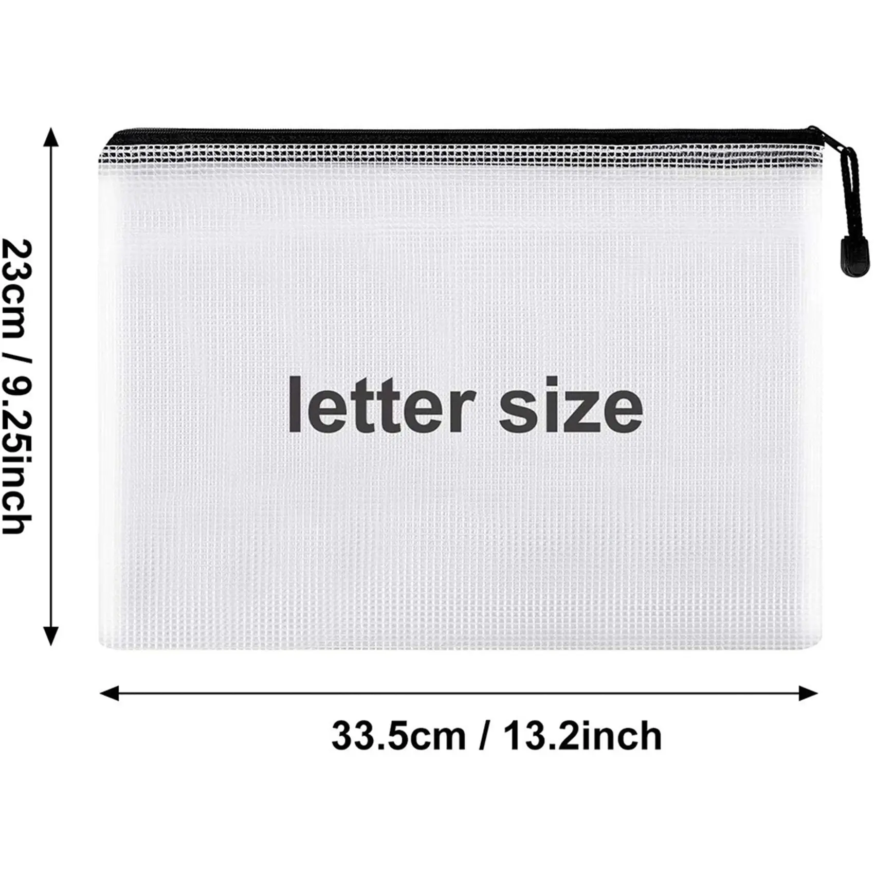 classic-32pcs-mesh-zipper-pouch-document-bagwaterproof-zip-file-foldersa4-size-for-school-office-suppliestravel-storage-bags