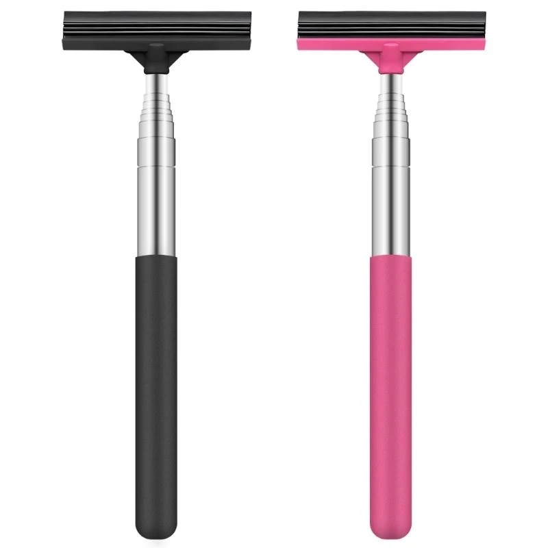  Car Window And Mirror Squeegee Set Of 2 With Retractable Handle For Convenience
