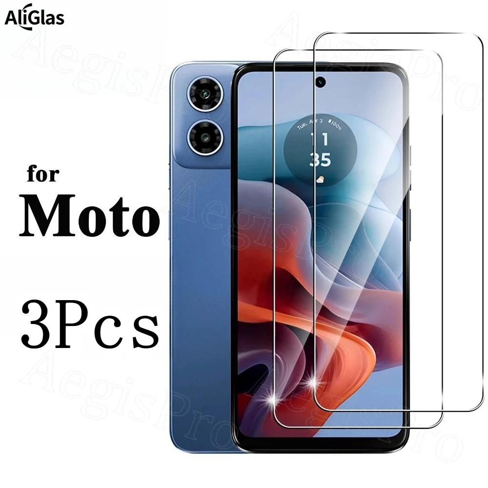 

3Pcs Tempered Glass for Moto G57 G86 G67 Power for Motorola Moto G35 G45 G86 G57 G06 G05 G75 G Stylus Edge50Neo Screen Protector