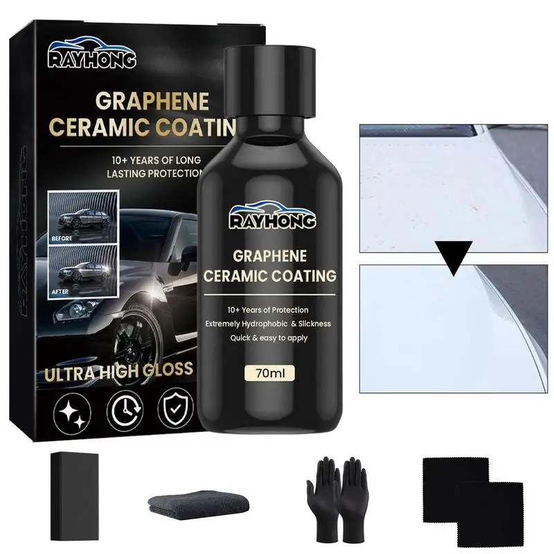 

Car Graphene Ceramic Coating Trim Polishing Paint Coating Agent Anti-UV Waterproof Maintenance For Car Care Detailing Headlights